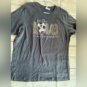 Bella Canvas Charcoal T-Shirt soccer size XL NWOT